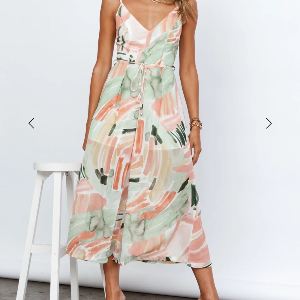Abstract Print Midi Romper - Picture 6 of 13